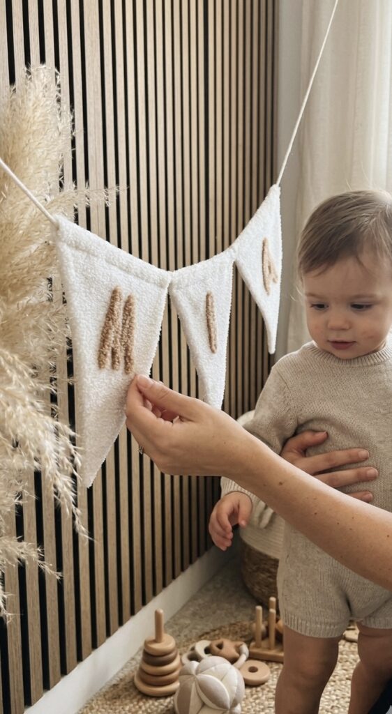 Teddy vlaggenlijn met naam