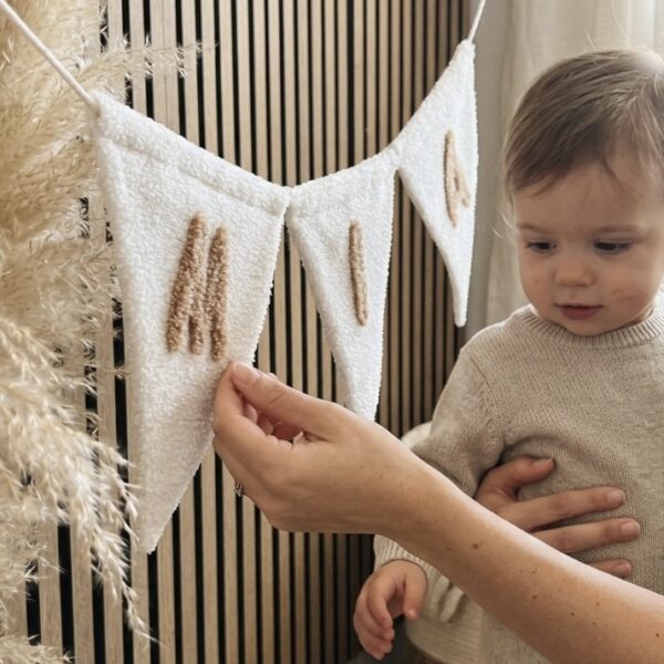 Teddy vlaggenlijn met naam