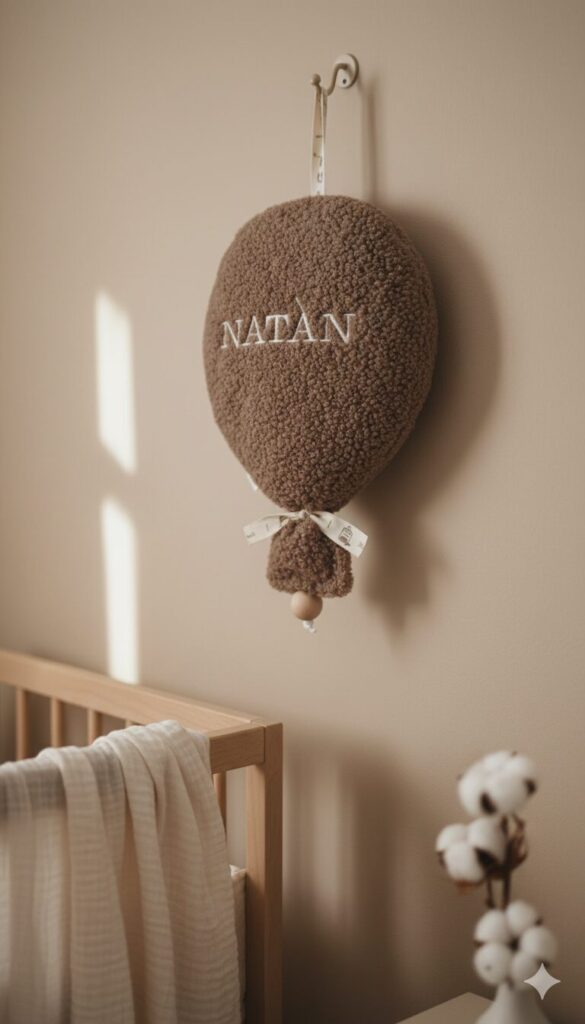 Teddy ballon met naam en speeldoosje